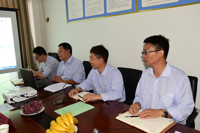 圖為巨象物流公司主要領(lǐng)導